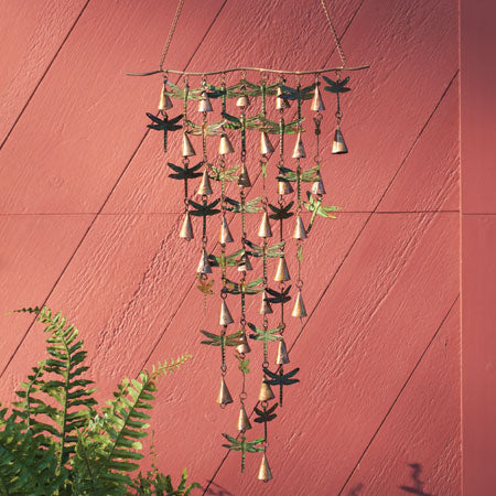 SHIMMERING BELLS WITH DRAGONFLIES