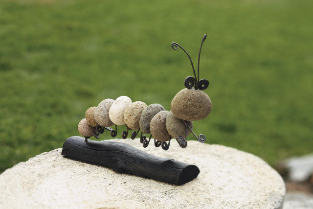 CATERPILLAR GARDEN STATUE